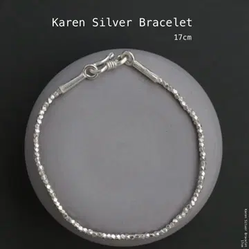 [m-BL203] 캐런 실버 브레이슬릿 17cm