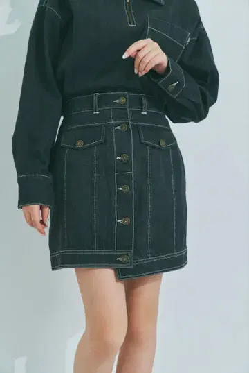 Boka nii 데님 미니 스커트