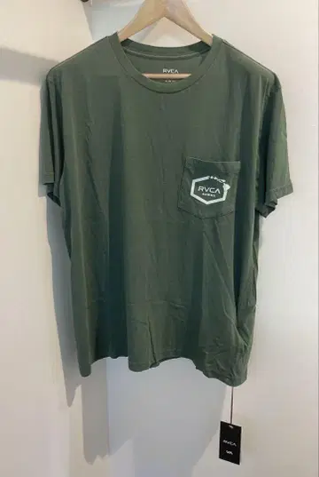 RVCA 올리브 그린 티셔츠