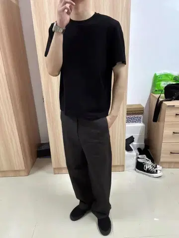 VUJADE OTIS 실리콘 트라우저 블랙 L