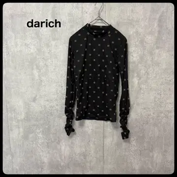 Darich 다리치 로고 패턴 시어 탑 시스루