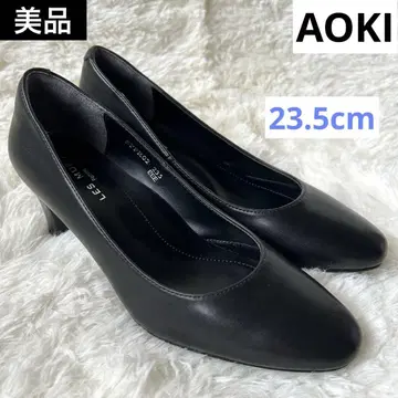 AOKI LES MUSE 펌프스 블랙 23.5cm 취업활동 비즈니스