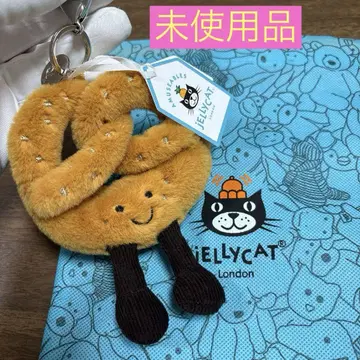 미사용품 제리캣 Jellycat 프레첼 모양 봉제 인형 키링