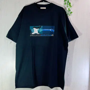 에릭 클랩튼 2001 투어 티셔츠 블랙