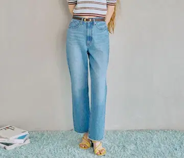 COCODEAL 슬림 스트레이트 데님