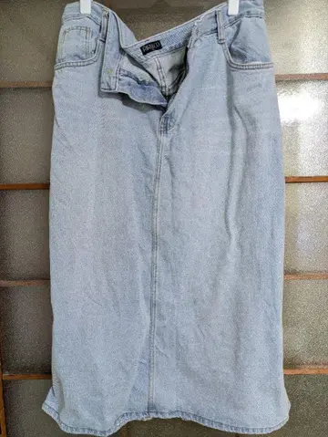 라이트 블루 데님 타이트 스커트 3XL