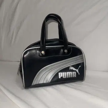 푸마 PUMA 블랙 실버 핸드백 미니 그립 백 블랙