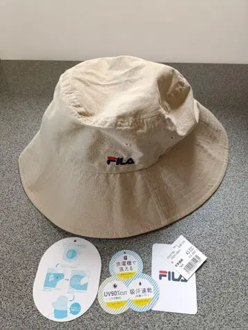 새상품급 FILA UV차단 버킷햇 목 일광화상 커버 포함