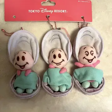 영 오이스터 봉제 인형 키링 3개 세트