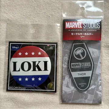 MARVEL LOKI BIG 캔뱃지 모텔 키링 토르