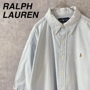 Ralph Lauren BLAKE 버튼 다운 셔츠 아이스 블루 M 남성용