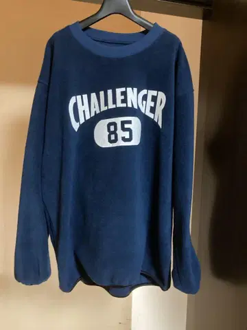 CHALLENGER 맨투맨 플리스 L 네이비
