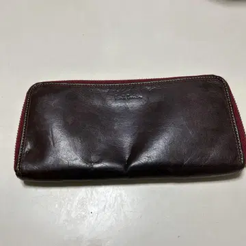 폴스미스 다크 브라운 가죽 장지갑 중고
