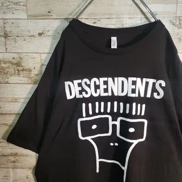 오버 사이즈 밴딩 티셔츠 블랙 2XL 디센덴츠