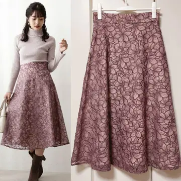 PROPORTION BODY DRESSING 꽃무늬 플레어 스커트