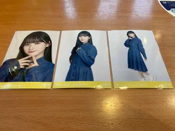 노기자카46 [카와사키 사쿠라] 데님 원피스 브로마이드 3종 컴프
