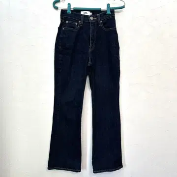 인기 상품 AZUL by MOUSSY XS 부츠 컷 데님 다크 블루