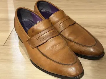 madras 롱 노즈 로퍼 26.5cm 브라운 가죽