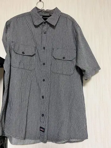디키즈 반팔 워크 셔츠 2XL 스트라이프