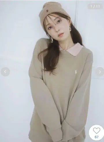 새상품 SNIDEL 폴로 맨투맨 탑