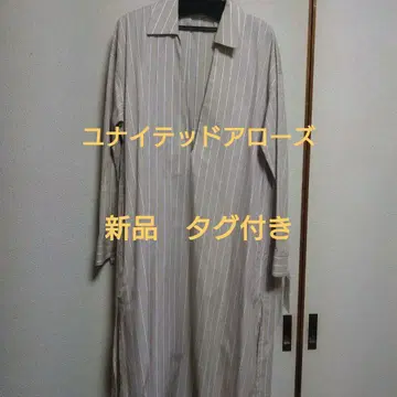 유나이티드 애로우즈 코튼 100% 긴팔 셔츠 원피스 S 택 포함 새상품