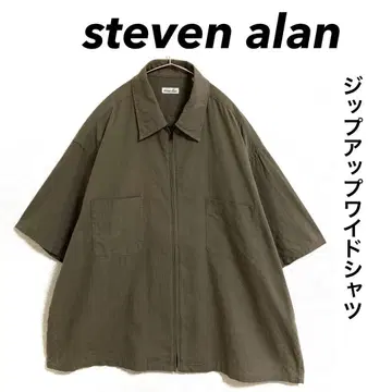 스티븐 앨런 집업 셔츠 와이드 실루엣