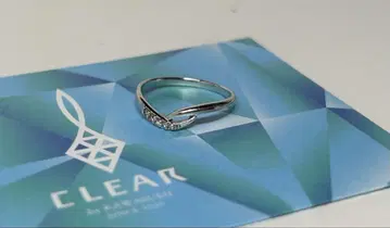CLEAR K10 화이트 골드 다이아몬드 반지 13호