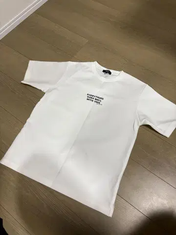 새상품급 빔즈 HEART 종이상자 로고 프린트 티셔츠 S 화이트