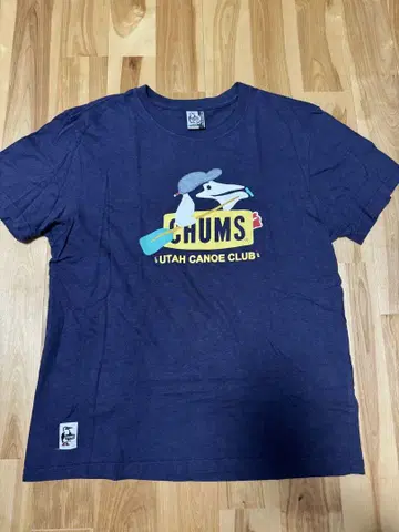 CHUMS UTAH CANOE CLUB 디자인 티셔츠 M 네이비