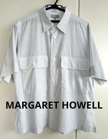 MARGARET HOWELL 초장면 반팔 셔츠 S 사이즈