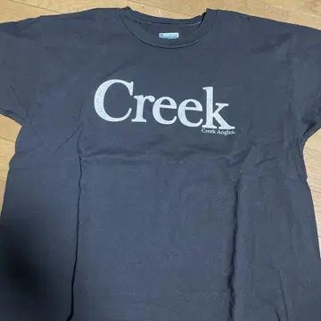 creek 티셔츠 크릭 앵글러 미국제 구제 의류 로고 기업 USA