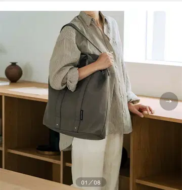 DEAN & DELUCA 카키 토트백 L 한정품