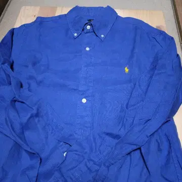 Ralph Lauren 린넨 긴팔 셔츠 파랑