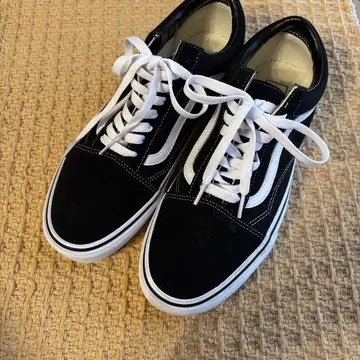 VANS 블랙 스웨이드 스니커즈 28.5cm