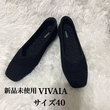새상품 VIVAIA 플랫슈즈 펌프스 블랙 사이즈 40 비바
