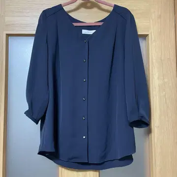 유나이티드 애로우즈 네이비 블라우스 7부 소매