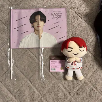 BTS 정국 magic shop 깃발 봉제 인형