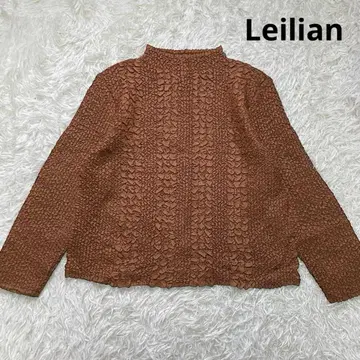빅 사이즈 Leilian 주름 가공 플리츠 티셔츠 블라우스 일본제