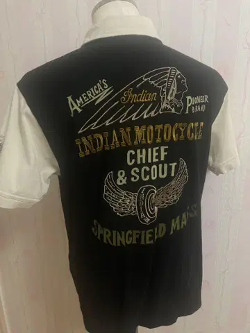 Indian Motocycle 인디언 모토사이클 반팔 피케 셔츠 M
