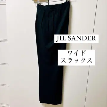 질샌더 와이드 슬랙스 블랙 36