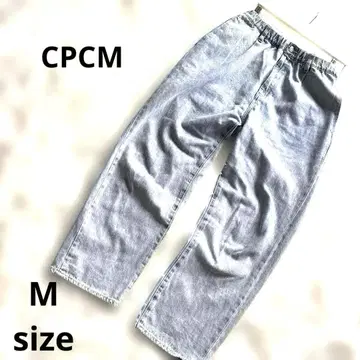 CPCM 라이트 그레이 스트레이트 데님 허리밴딩 M 사이즈