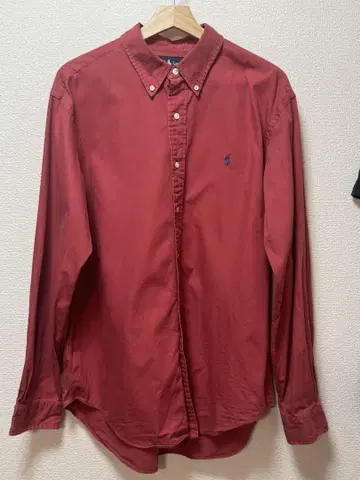 Ralph Lauren CLASSIC FIT 빨간색 긴팔 셔츠 L