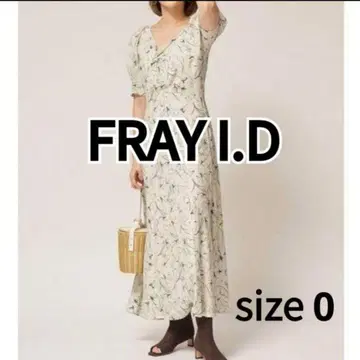 FRAY I.D 라인 플라워 슬리브 턱 원피스 사이즈 0