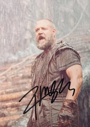 러셀 크로우 친필 사인 포함 사진 글래디에이터 로빈 후드 g6