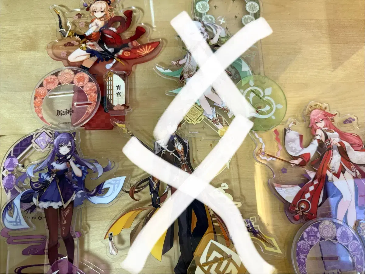 Genshin Impact acrylic stand bulk (Nahida Zhongli Yoimiya Keqing Miko