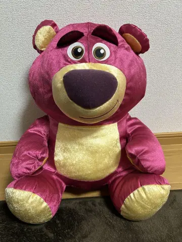 곰 봉제 인형 핑크 로조