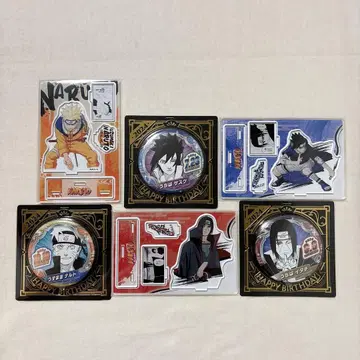 NARUTO 생일 디오라마 캔뱃지 우치하 사스케 이타치 우즈마키