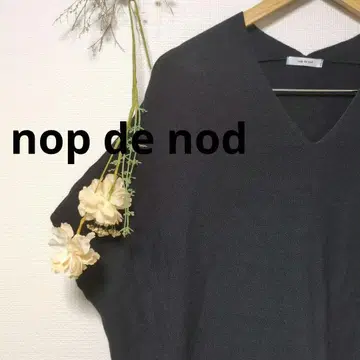 nop de nod 노프 두 노드 상의 니트 무지 면