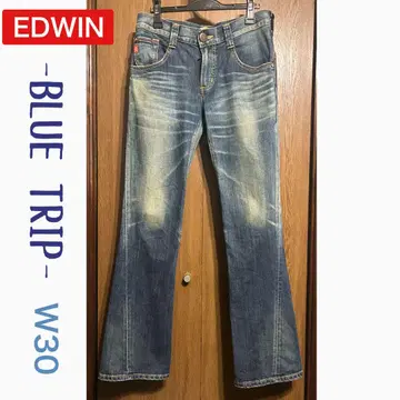 새상품급 EDWIN BLUE TRIP 부츠컷 데님 W30