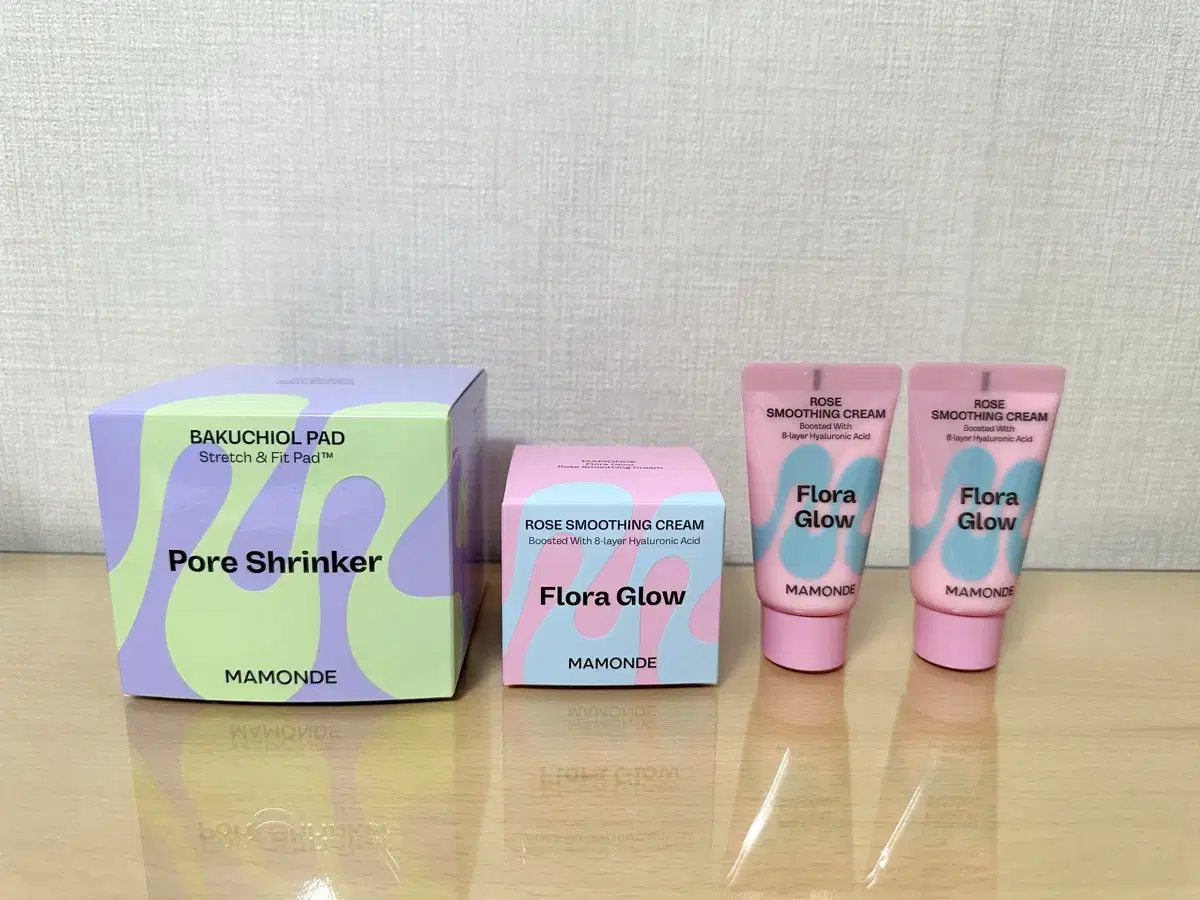 [Mamonde] Flora Glow Rose Smoothing Cream 50ml + 3 Sample Kit